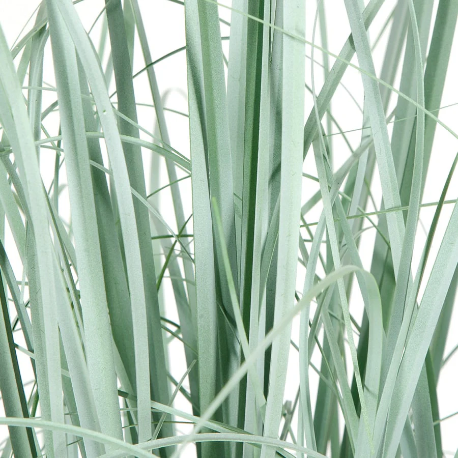 35" IFR PVC Onion Grass Artificial Plant w/Pot -Mint Green/Blue (Pack of 2) - Image 2