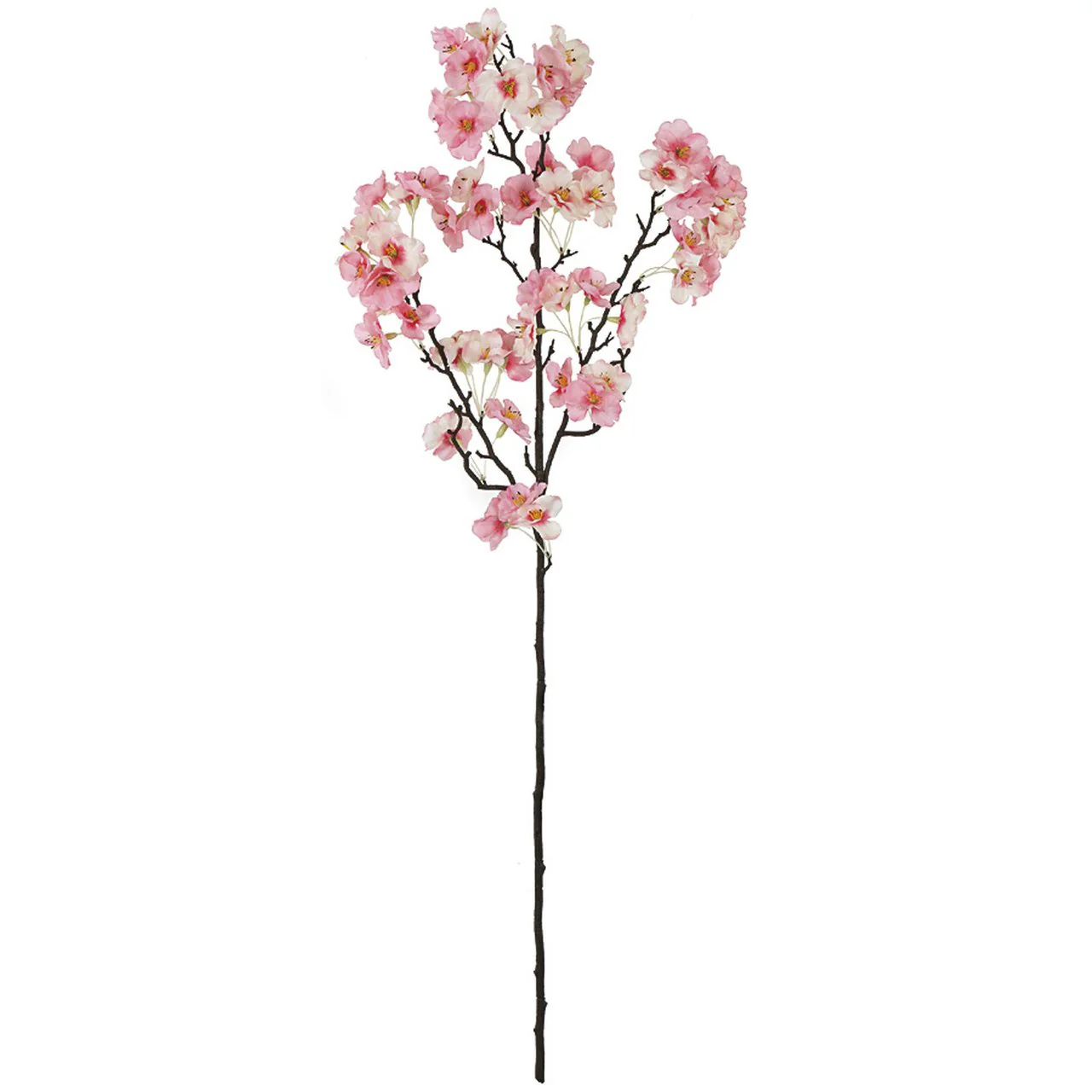 35" Silk Cherry Blossom Flower Stem Branch -Pink/Cream (Pack of 6)