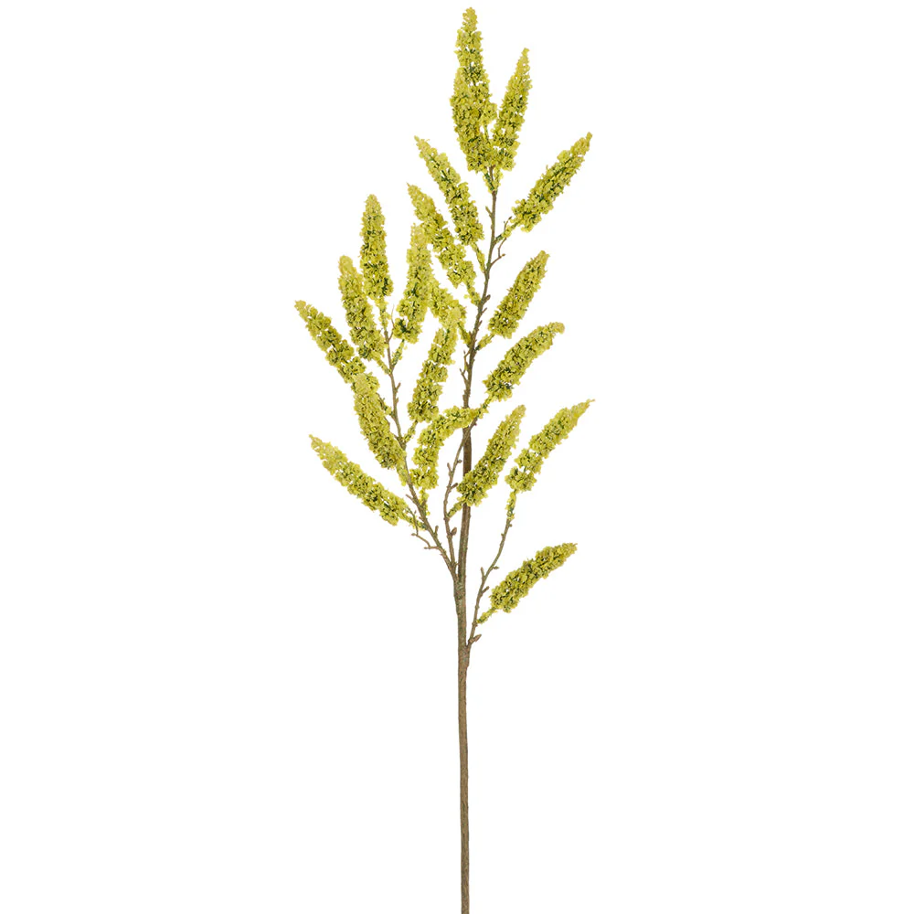 35" Veronica Artificial Flower Stem -Yellow (Pack of 12)