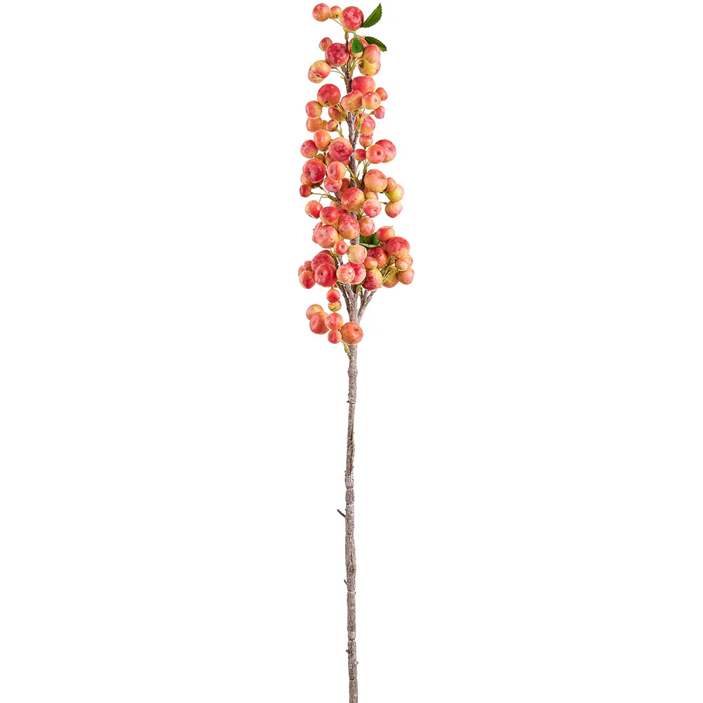 36.5" Artificial Crabapple Fruit Stem -Orange (Pack of 12)