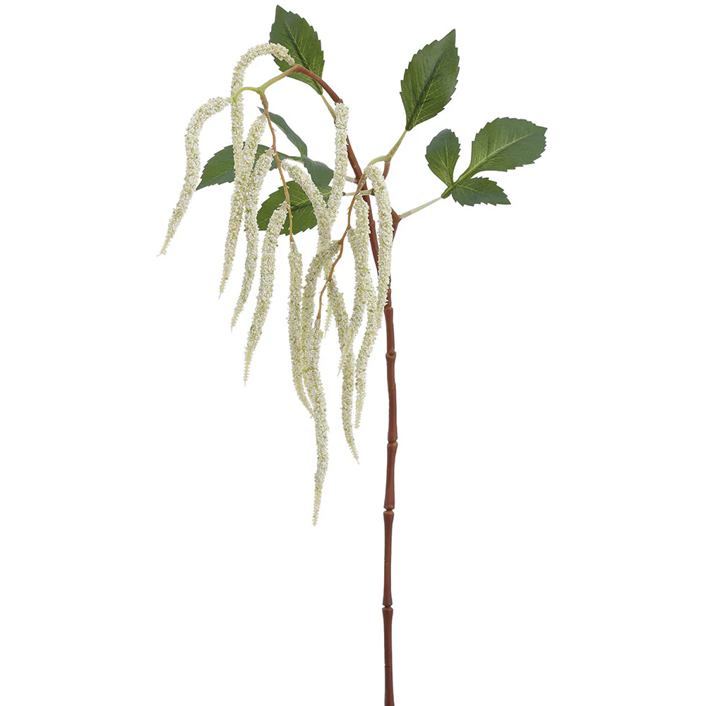 36.5" Hanging Amaranthus Artificial Flower Stem -Cream (Pack of 12)
