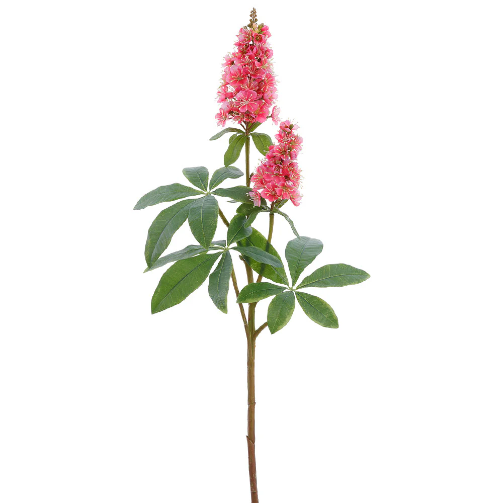 36.5" Horse Chestnut Silk Flower Stem -Beauty (Pack of 8)