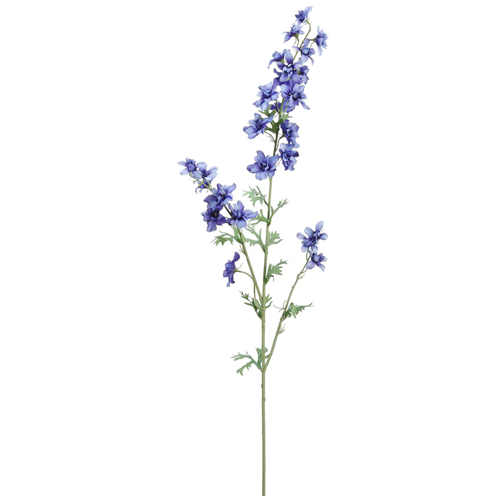 36.5" Silk Delphinium Flower Stem -Blue (Pack of 12)