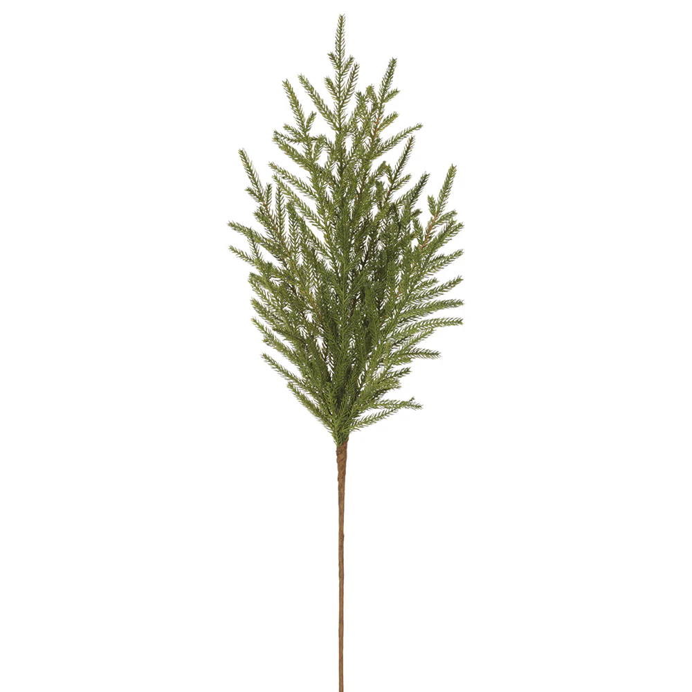 36" Artificial Cypress Pine Stem -Green (Pack of 12)