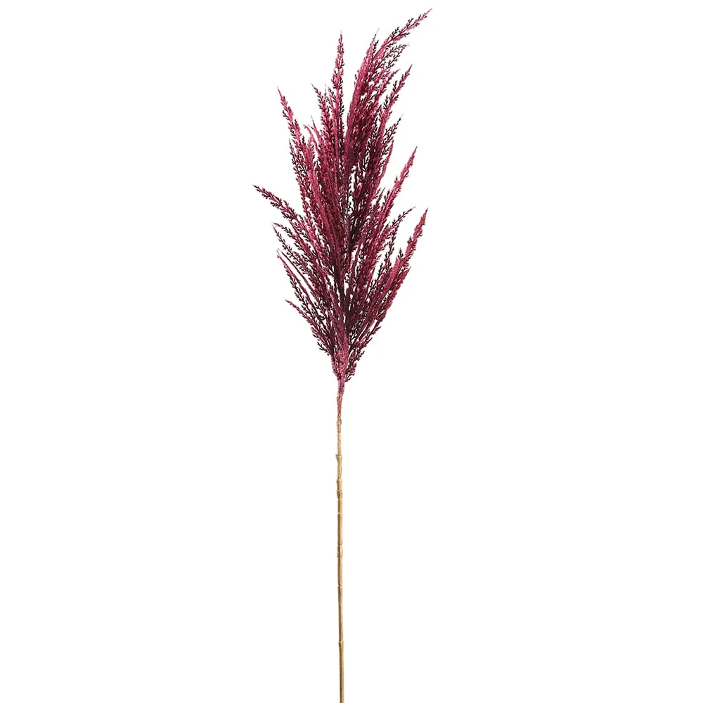 36" Artificial Pampas Grass Stem -Burgundy (Pack of 12)