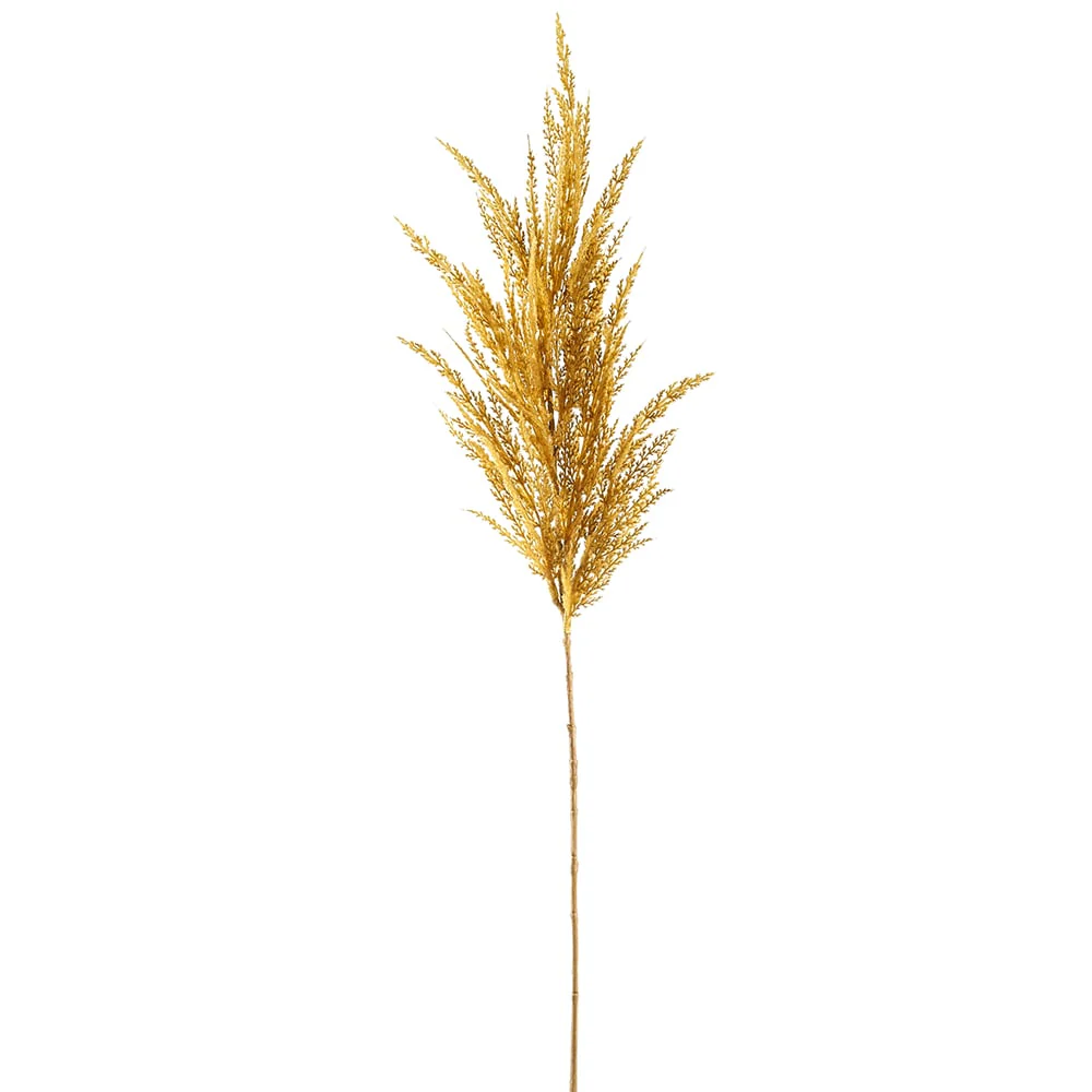 36" Artificial Pampas Grass Stem -Mustard (Pack of 12)