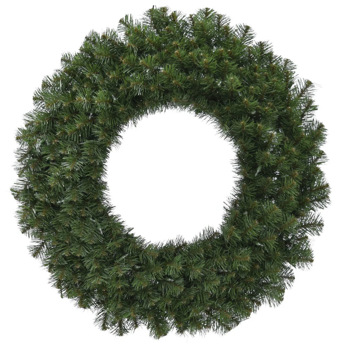 36" Artificial PVC Virginia Pine Wreath -Green