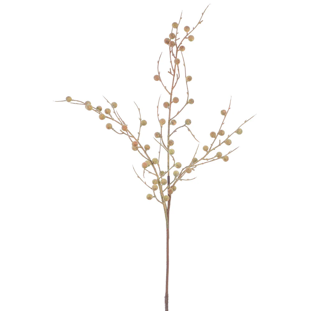 36" Berry Artificial Stem -Green (Pack of 12)