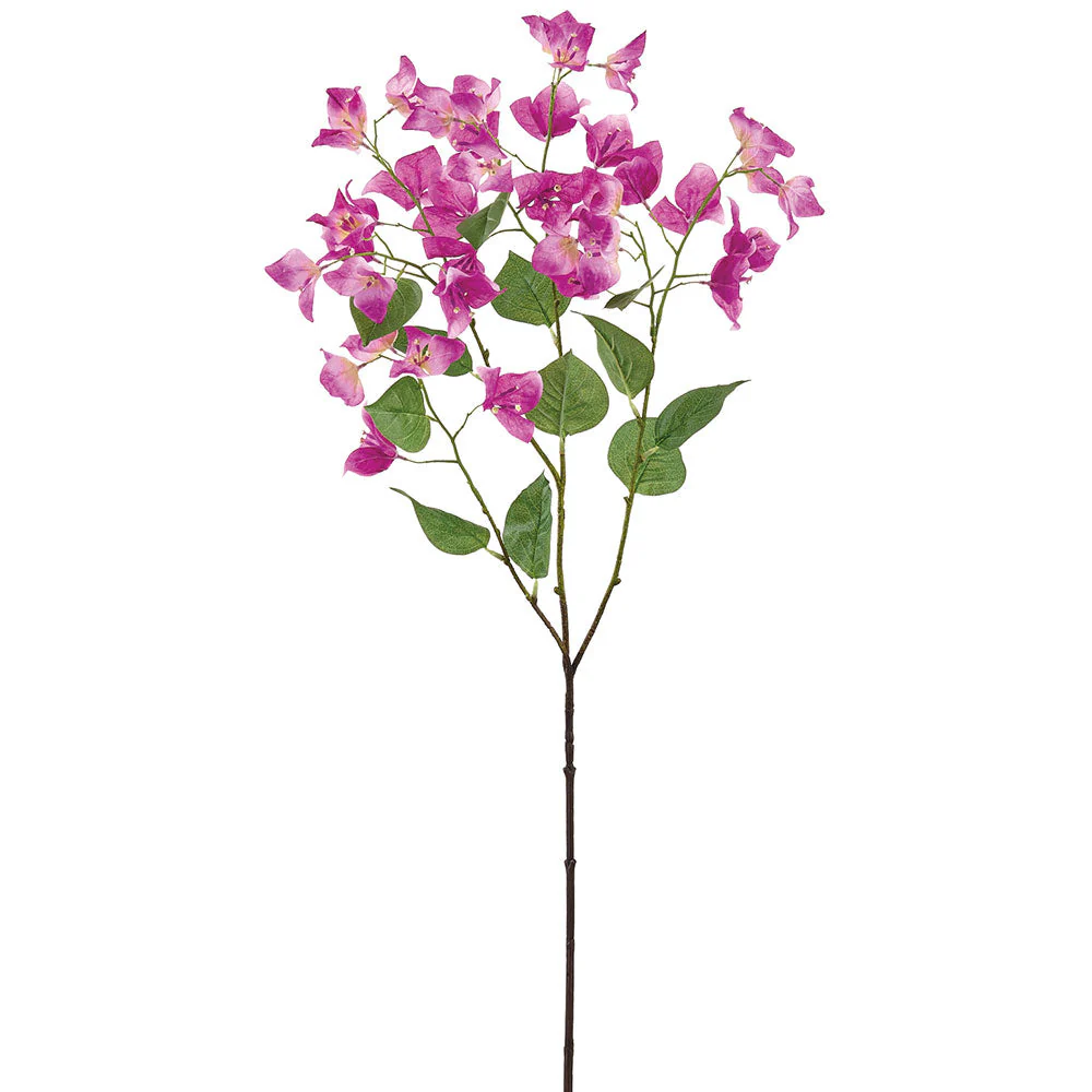 36" Bougainvillea Silk Flower Stem -Orchid (Pack of 12)