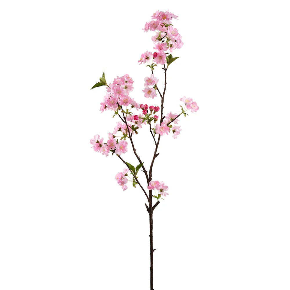 36" Cherry Blossom Silk Flower Stem -Pink (Pack of 12)