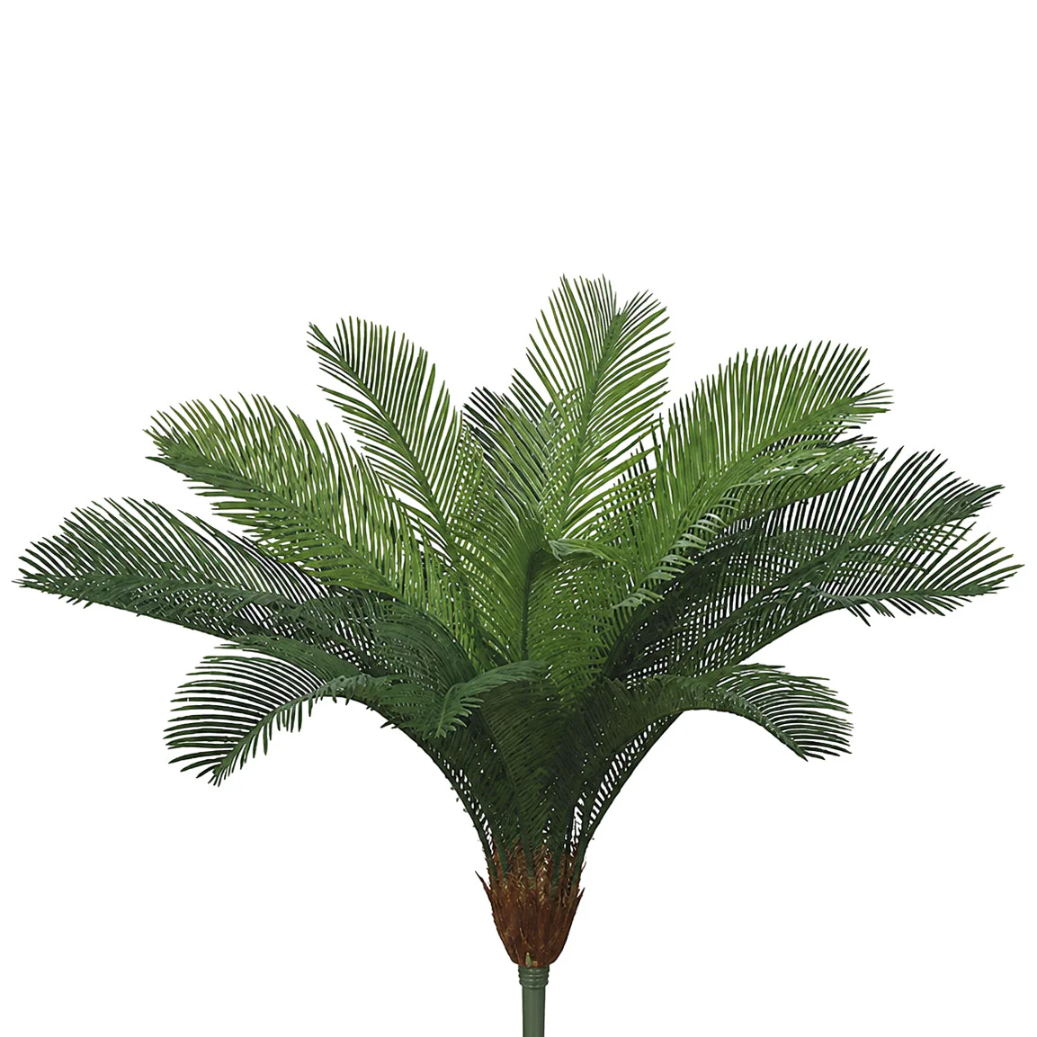 36" Custom-Made Outdoor UV-Proof Artificial Sago Cycas Cluster Palm -18 Fronds -Green