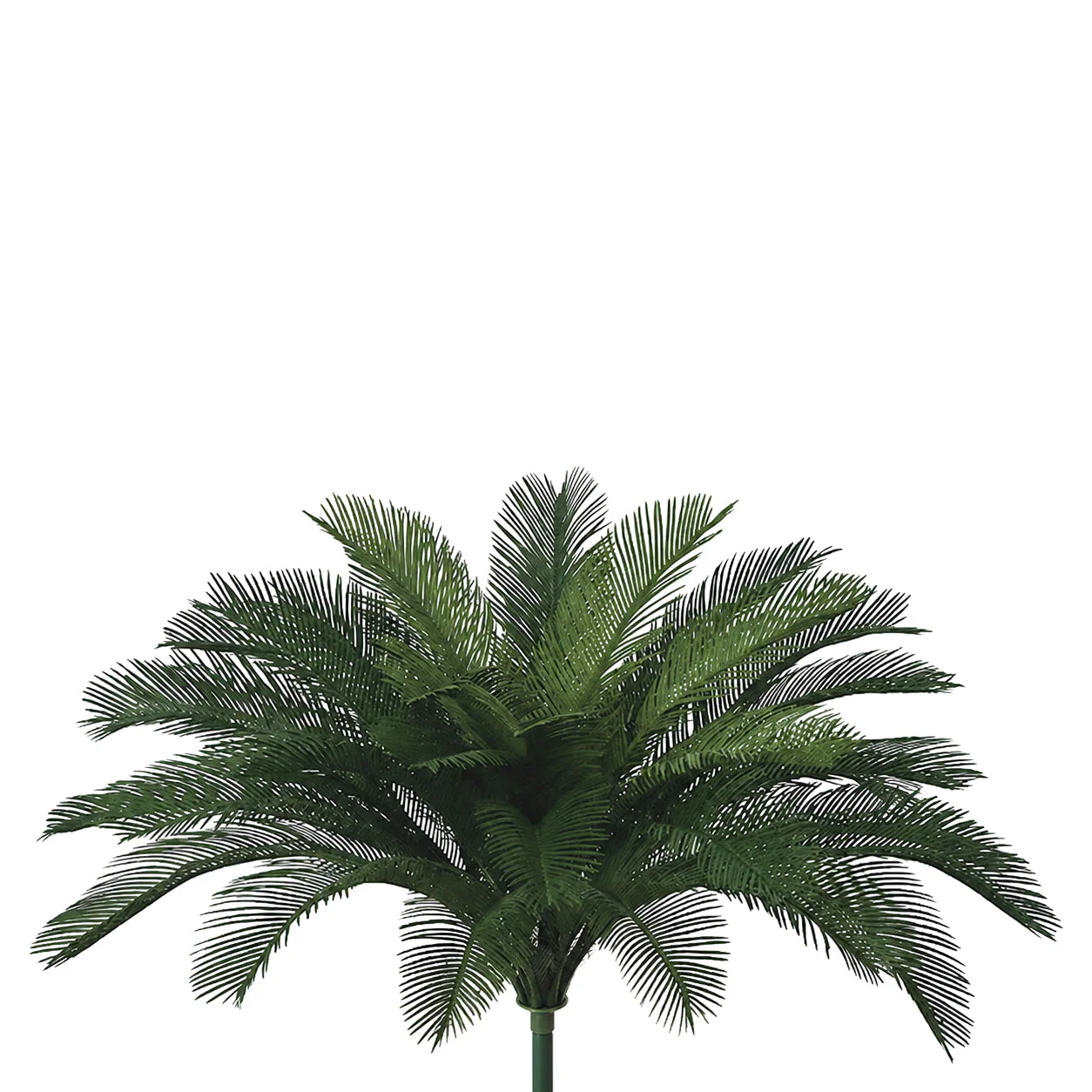 36" Custom-Made Outdoor UV-Proof Artificial Sago Cycas Cluster Palm -36 Fronds -Green