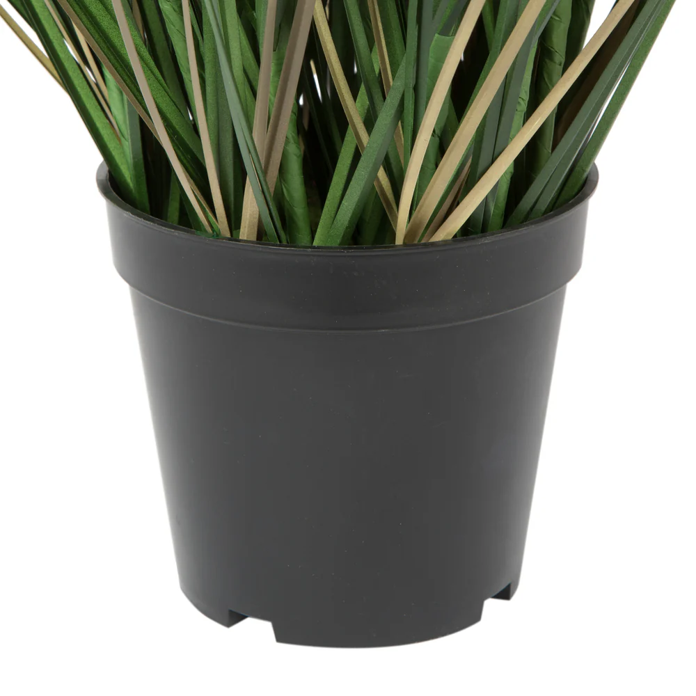 36" IFR PVC Curled Grass Artificial Plant w/Pot -Green - Image 4