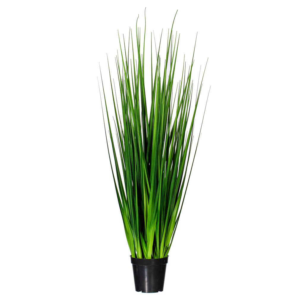 36" IFR PVC Extra Full Grass Artificial Plant w/Pot -Green