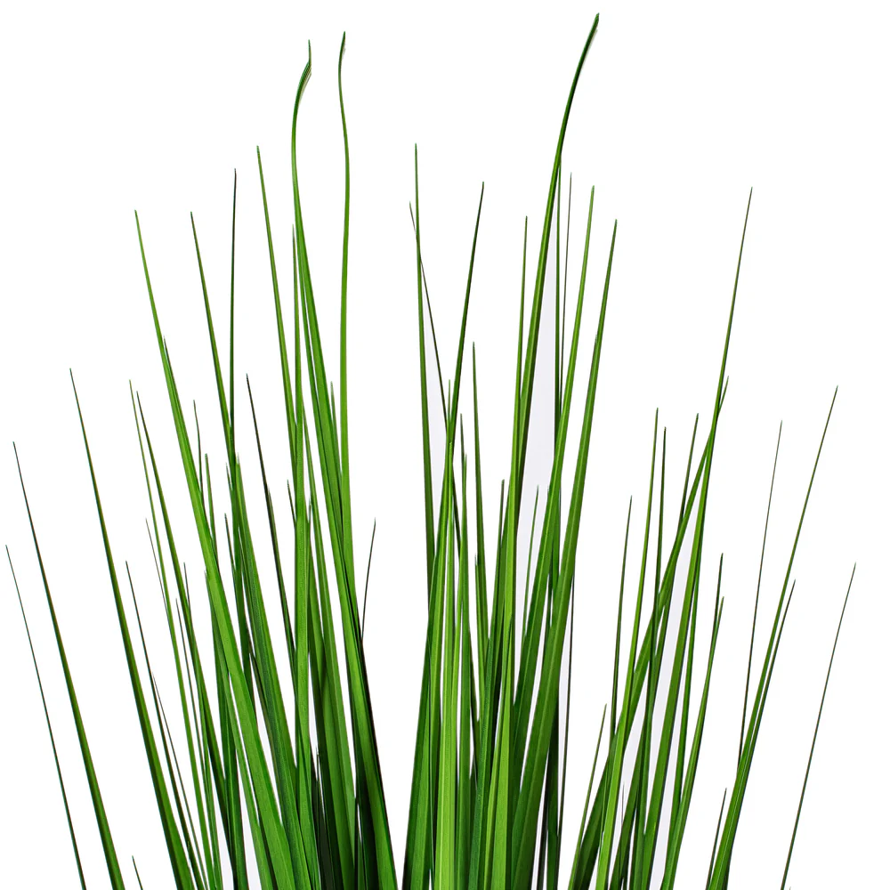 36" IFR PVC Extra Full Grass Artificial Plant w/Pot -Green - Image 2