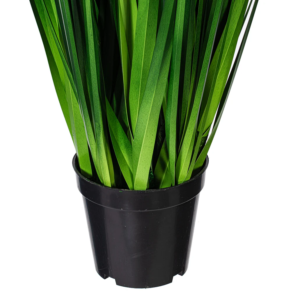 36" IFR PVC Extra Full Grass Artificial Plant w/Pot -Green - Image 3
