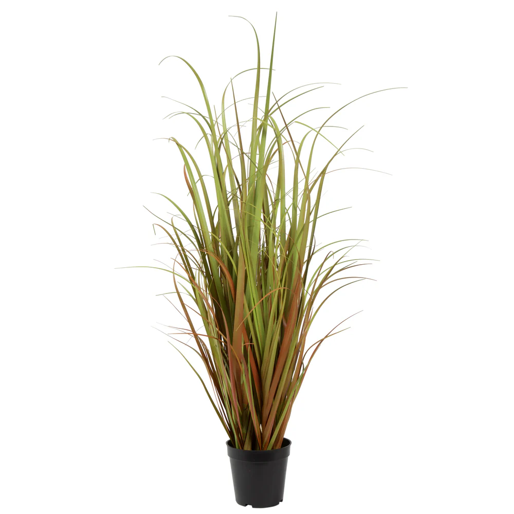 36" IFR PVC Mixed Grass Artificial Plant w/Pot -2 Tone Brown