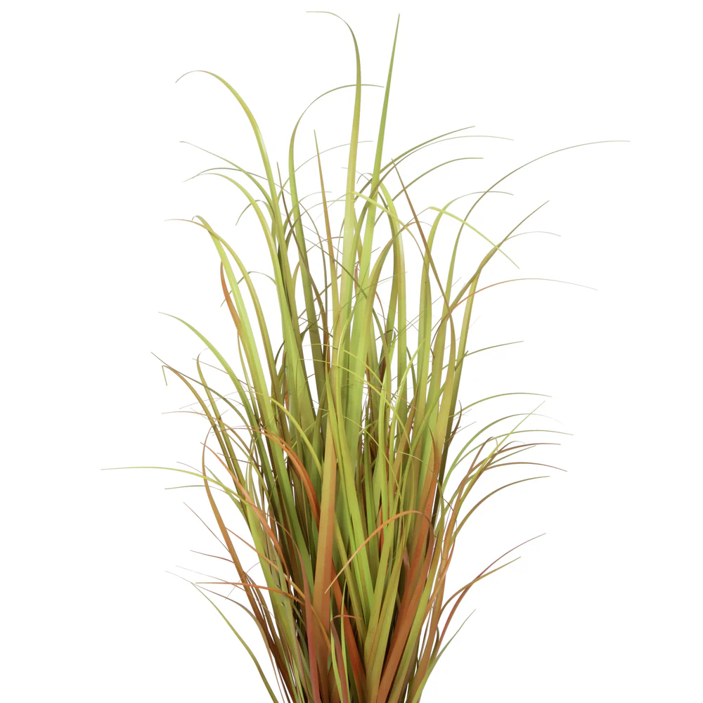 36" IFR PVC Mixed Grass Artificial Plant w/Pot -2 Tone Brown - Image 2