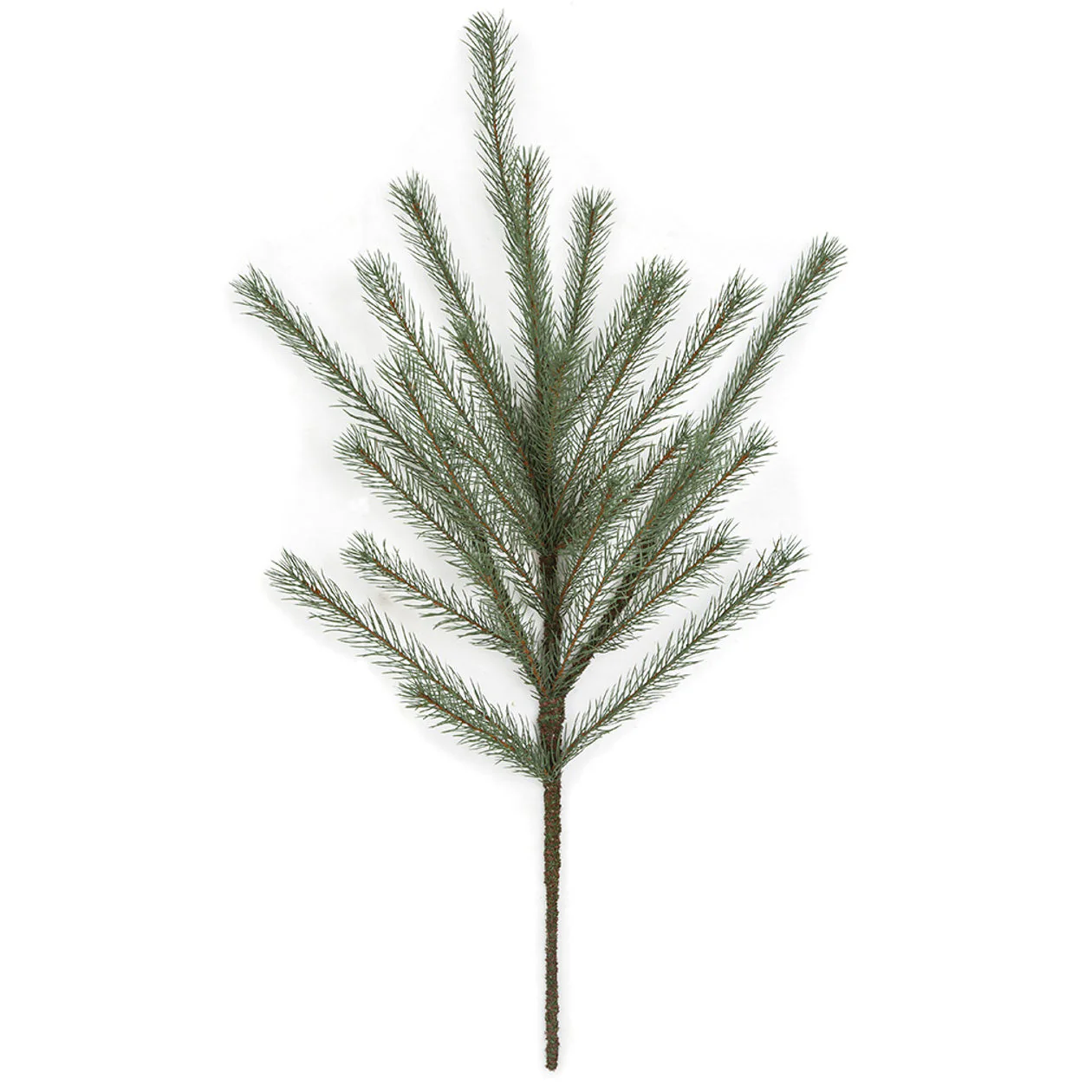 36" Natural-Look Artificial Long Tip Pine Stem -Green/Blue (Pack of 6)