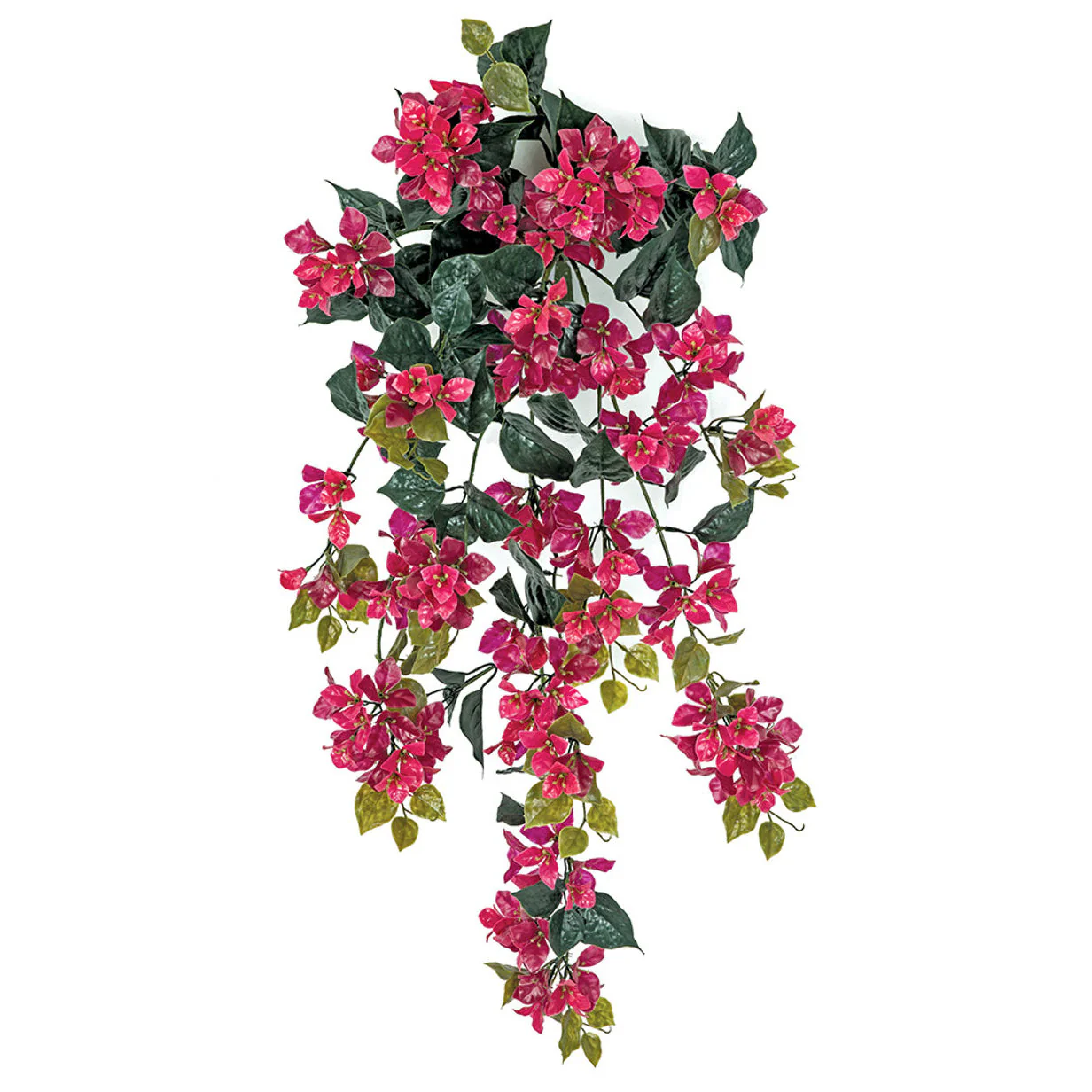 36" Outdoor UV-Proof Artificial Bougainvillea Flower Bush Deluxe -Lavender/Fuchsia (Pack of 2)