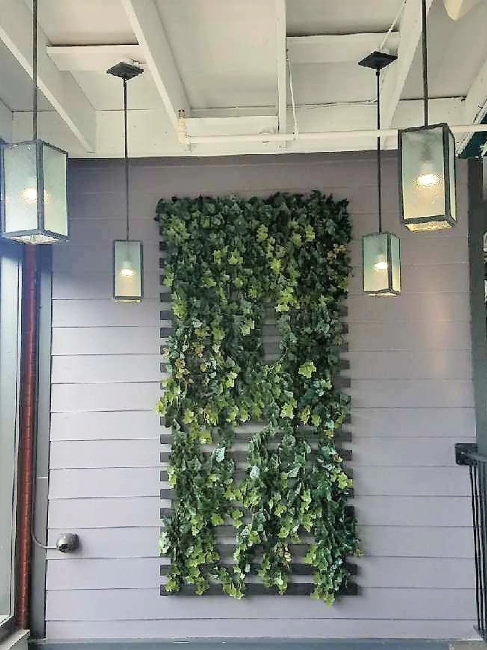 36" Outdoor UV-Proof Artificial English Ivy Hanging Plant -117 Leaves -Green (Pack of 6) - Image 3