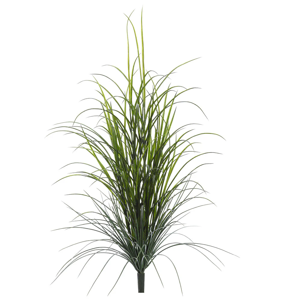 36" Outdoor UV-Resistant Artificial Tall Grass Plant -Green (Pack of 6)