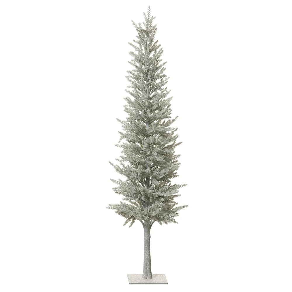 36" Pine Cone-Shaped Artificial Topiary Tree w/Stand -Blue/Green (Pack of 2)