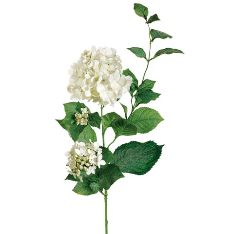 36" Silk Hydrangea Flower Spray -Cream (Pack of 12)