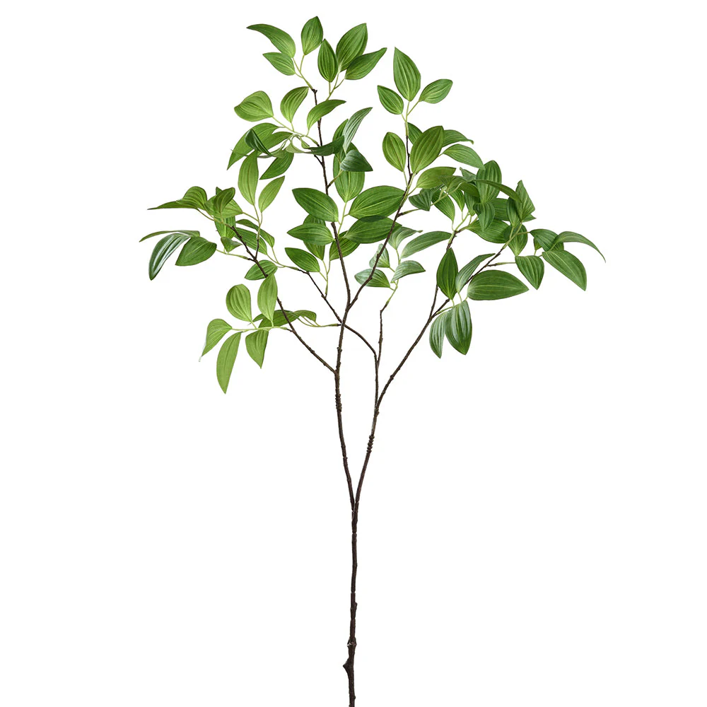 37.75" Artificial Ruscus Leaf Stem -Green (Pack of 12)