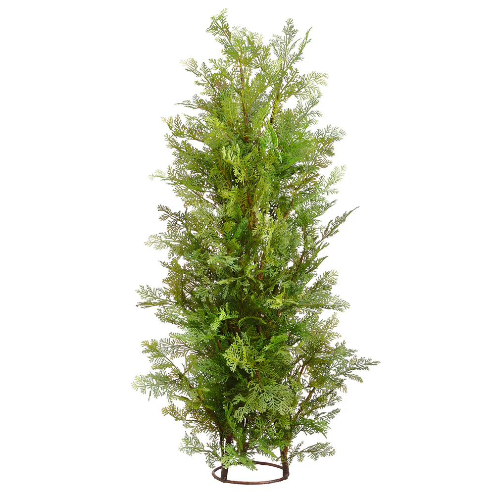 37" Artificial Cedar Tree w/Stand -Green (Pack of 2)