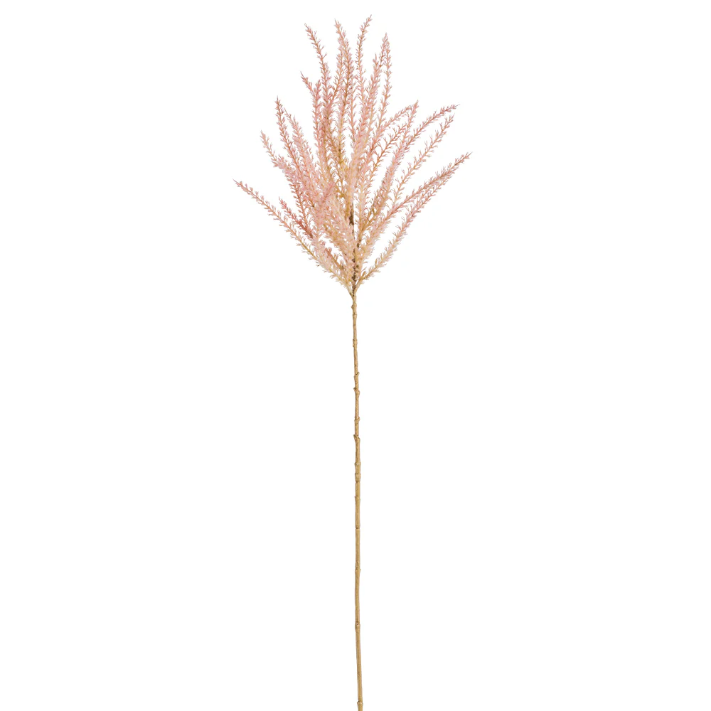 37" Artificial Phragmites Grass Blossom Stem -Pink (Pack of 12)