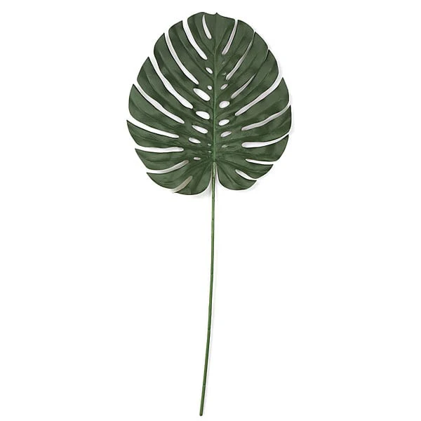37" IFR Artificial Split Philodendron Monstera Leaf Stem -Green (Pack of 24)