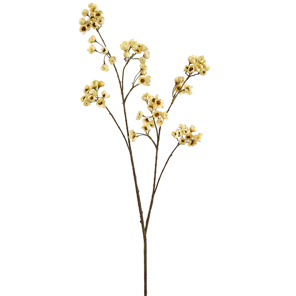 37" Mini Blossom Silk Flower Spray -Cream (Pack of 12)