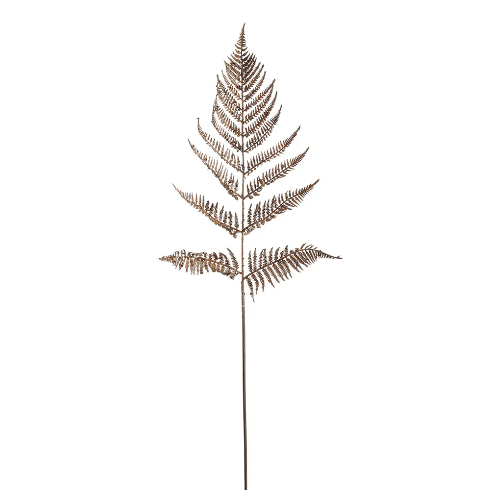 38.5" Artificial Fern Leaf Stem -Rust (Pack of 12)