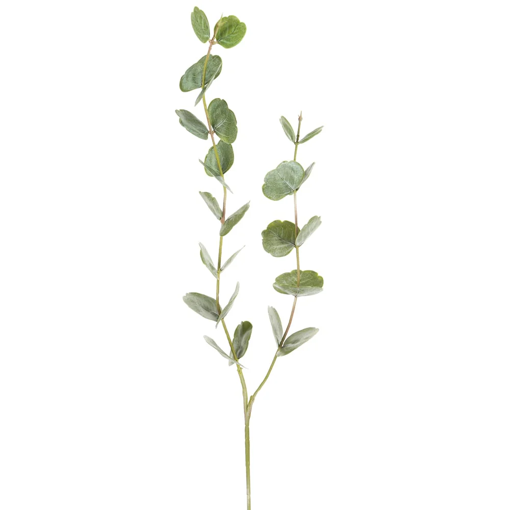 38.5" Soft-Touch Artificial Double Cotinus Leaf Stem -Green (Pack of 12)