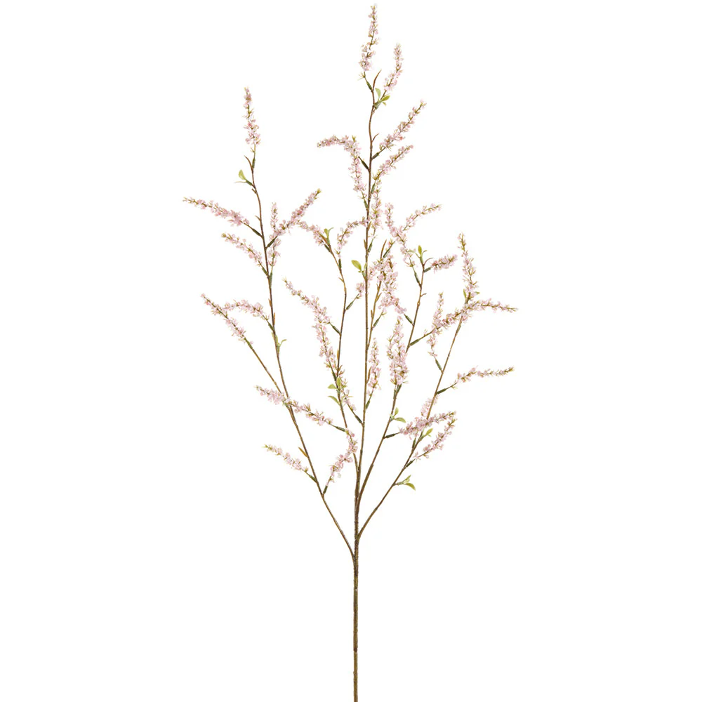 39.5" Spirea Silk Flower Stem -Pink (Pack of 12)