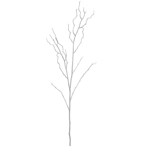 39" Artificial Iridescent Wild Birch Twig Stem -White (Pack of 12)