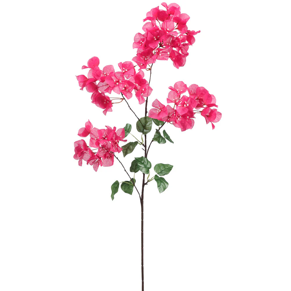 39" Bougainvillea Silk Flower Stem -Beauty (Pack of 12)