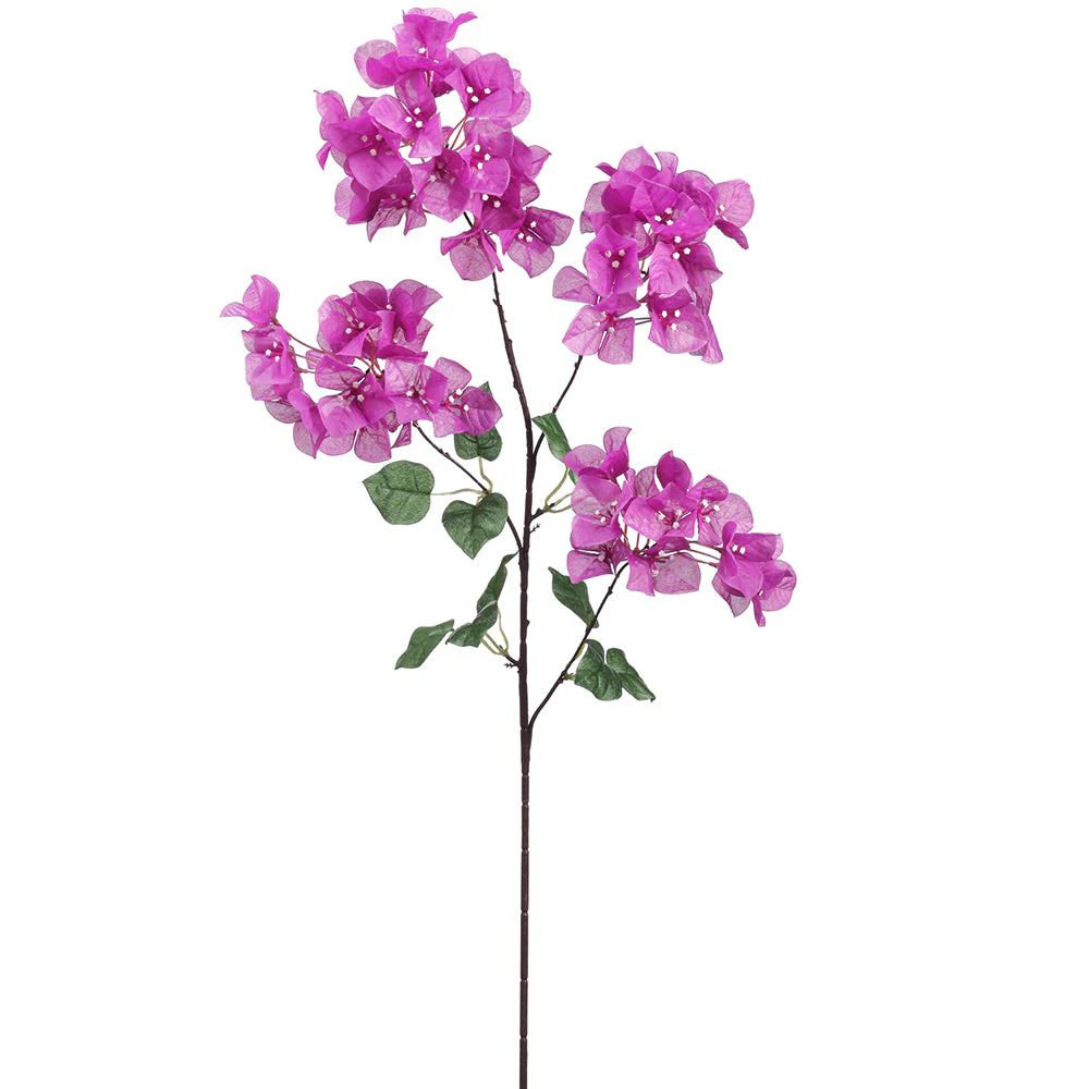 39" Bougainvillea Silk Flower Stem -Fuchsia (Pack of 12)