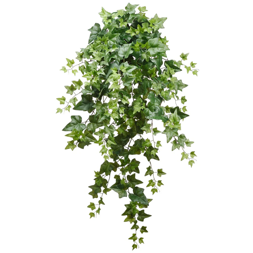 39" Hanging Silk Ivy Leaf Plant -2 Tone Green (Pack of 6)