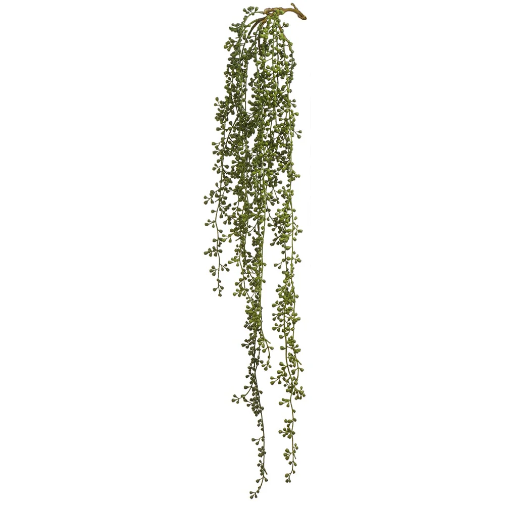 39" Hanging String Of Pearls Artificial Stem -Green (Pack of 6)