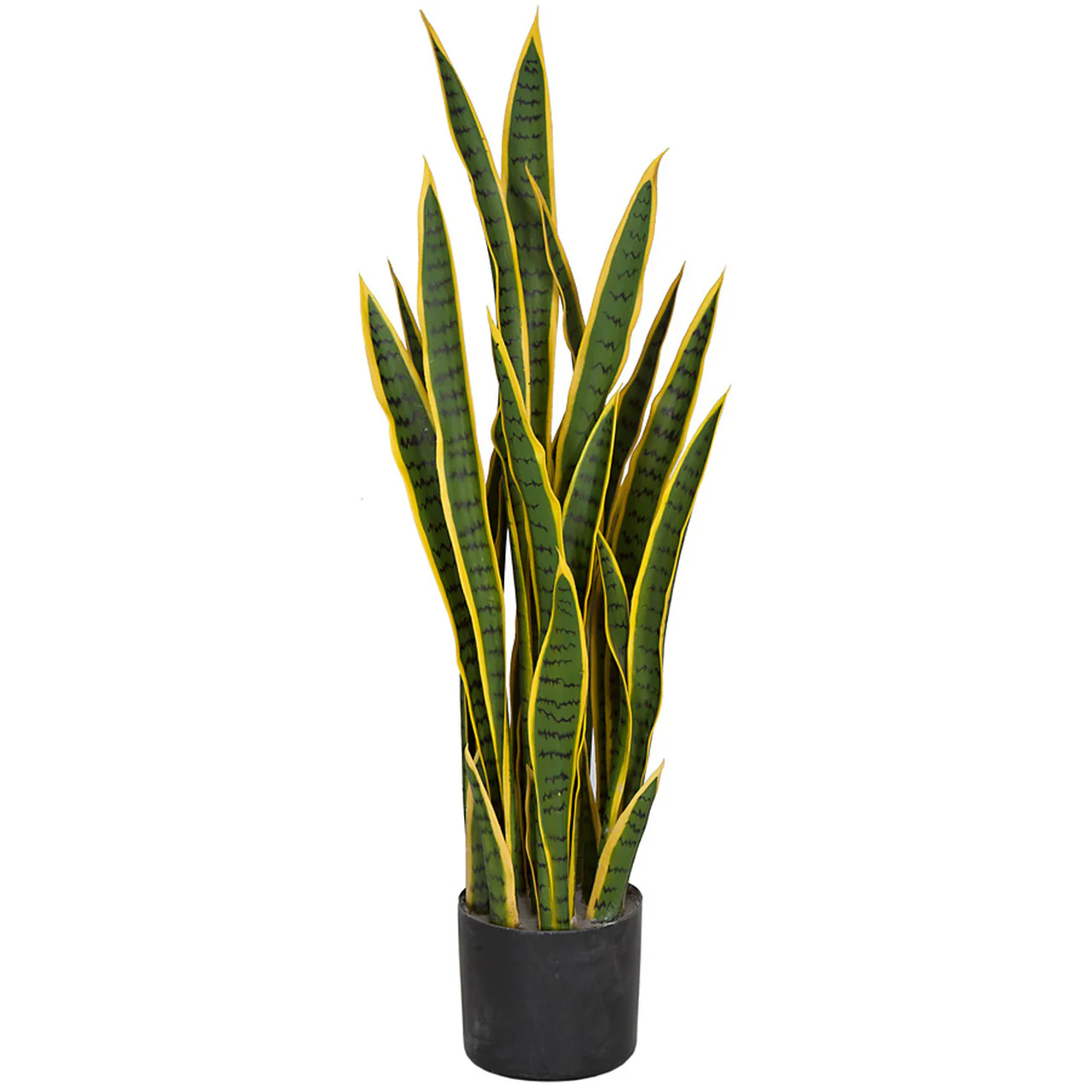 39" IFR Sansevieria Snake Artificial Plant w/Pot -Green/Yellow