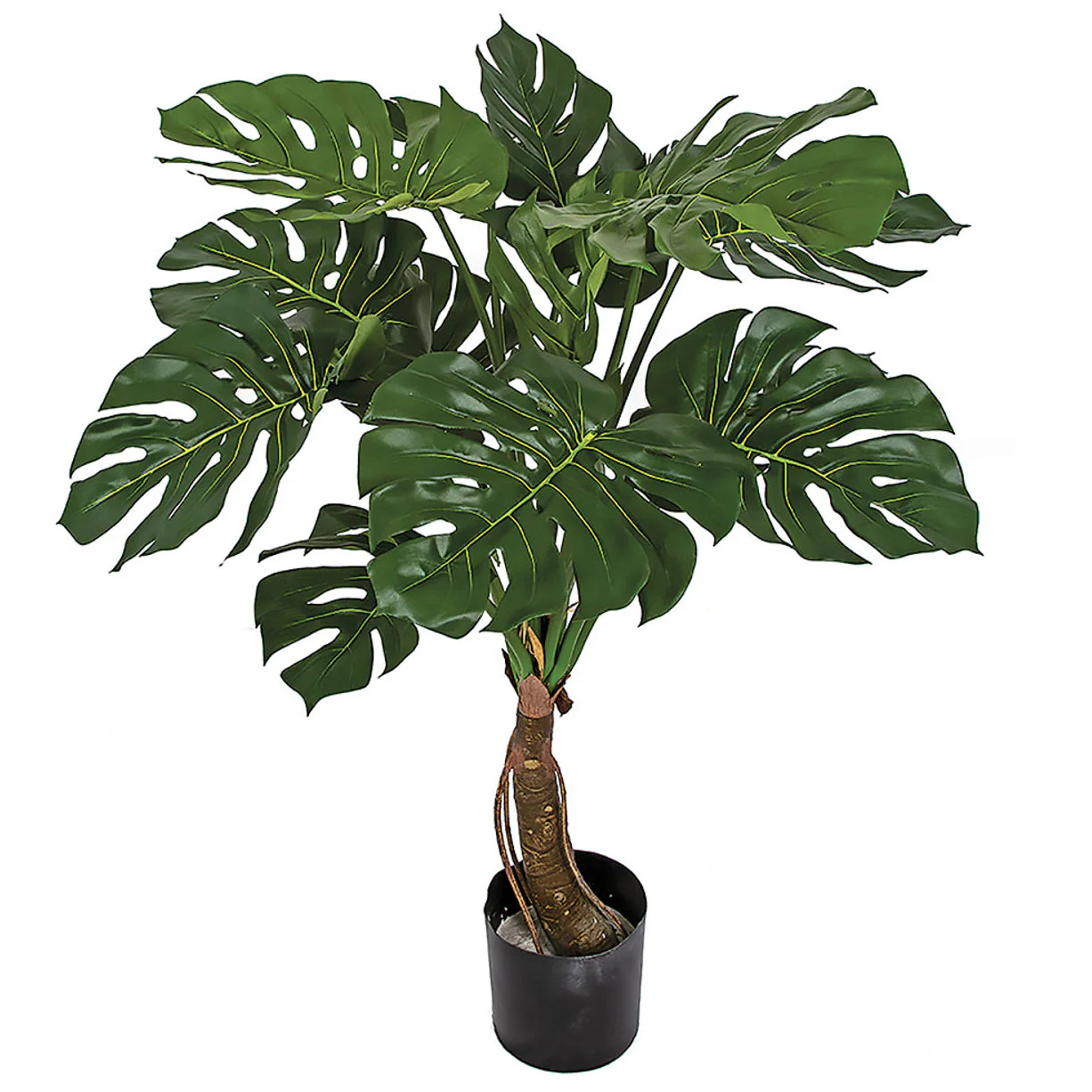 3'9" IFR Split Philodendron Monstera Leaf Artificial Plant w/Pot -Green