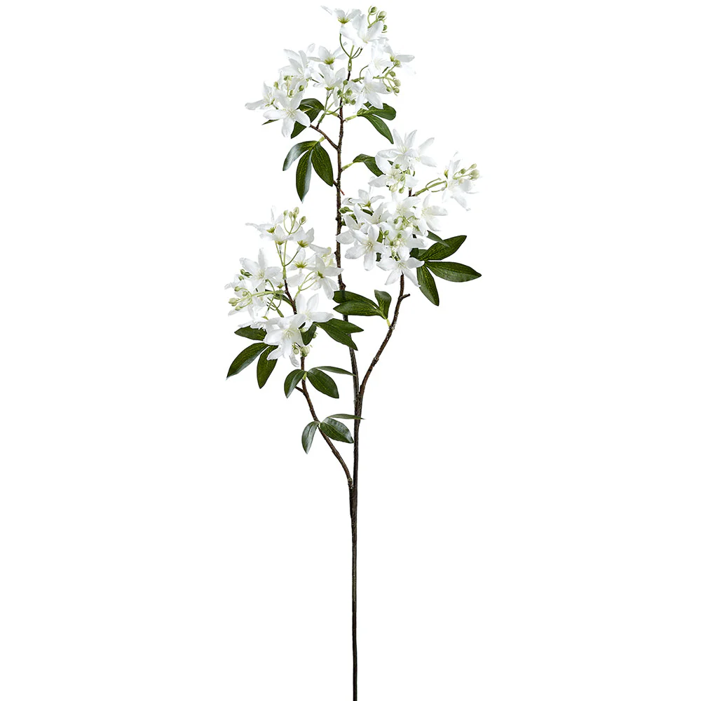 39" Stephanotis Silk Flower Stem -White (Pack of 12)