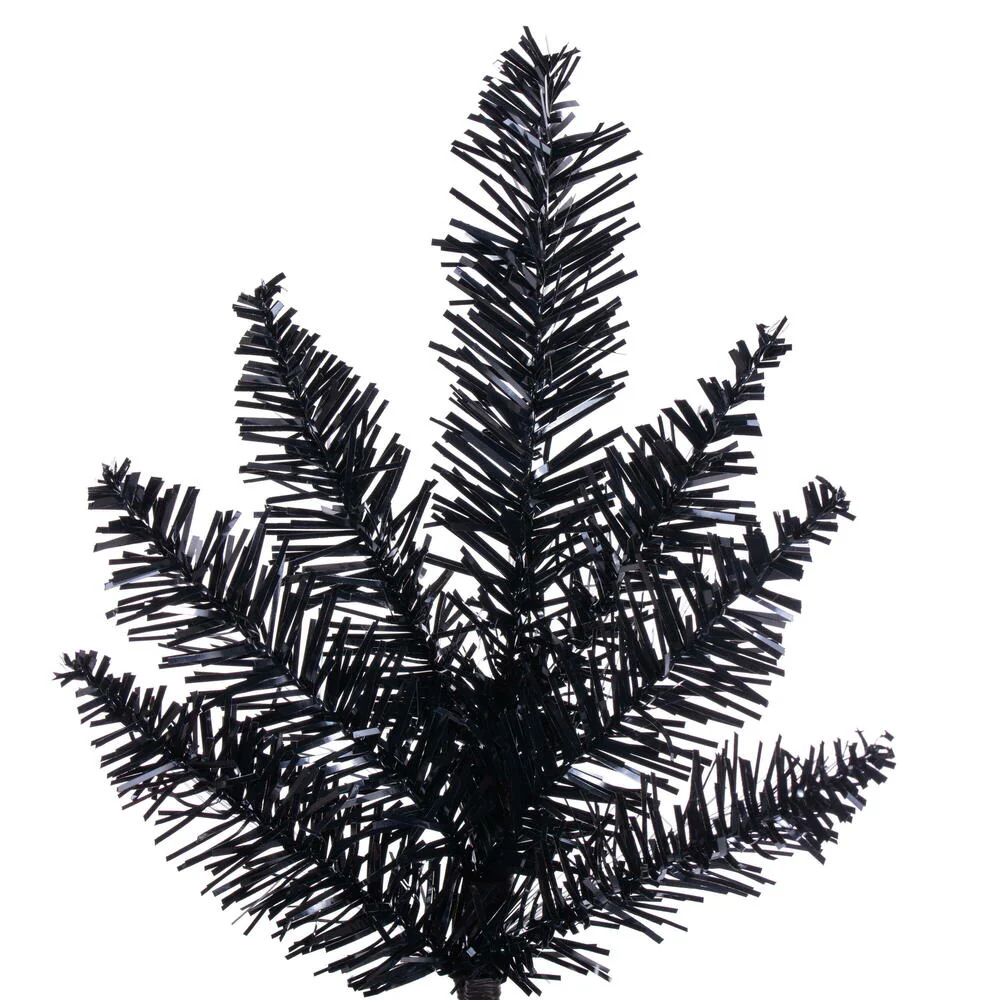 3'Hx25"W Fir Artificial Christmas Tree, Unlit -Black - Image 3