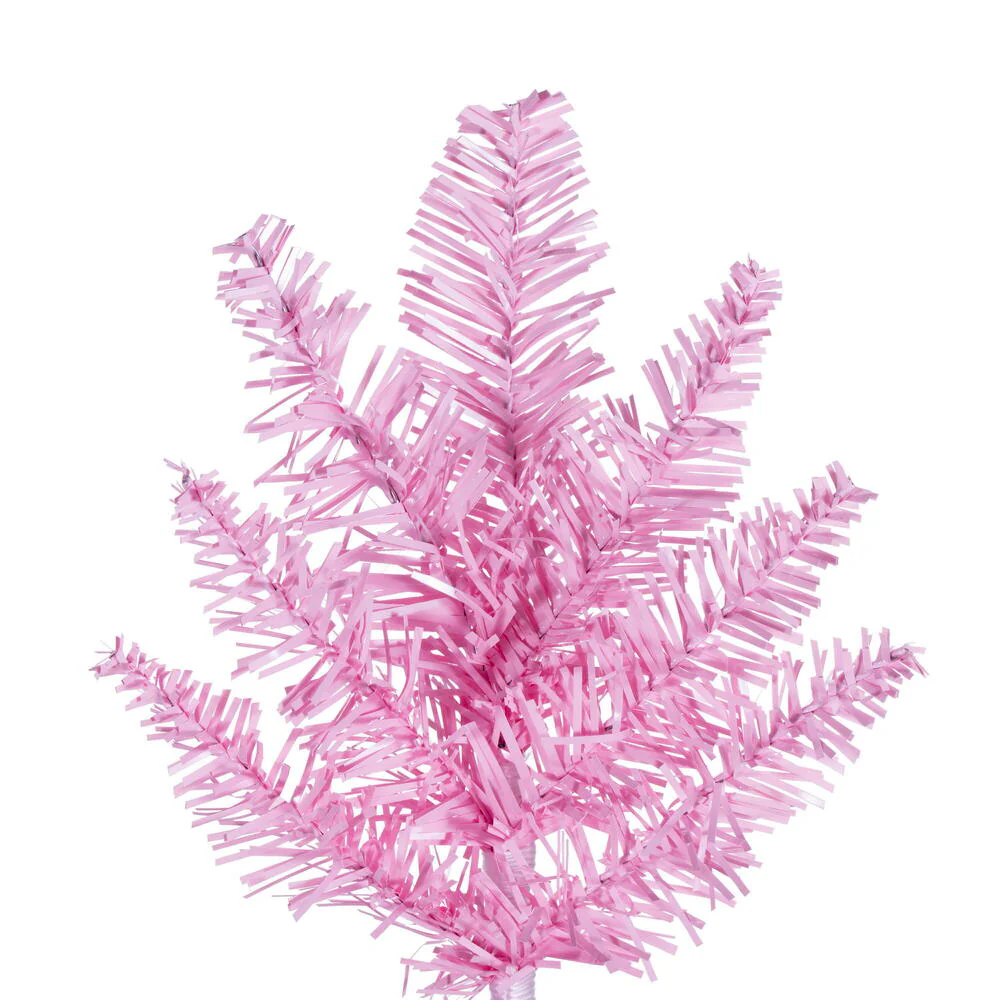 3'Hx25"W Fir Artificial Christmas Tree, Unlit -Pink - Image 3