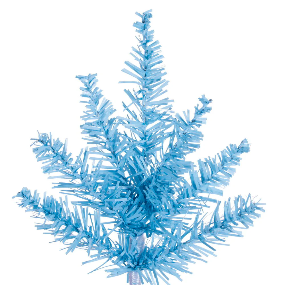 3'Hx25"W Fir Artificial Christmas Tree, Unlit -Sky Blue - Image 2