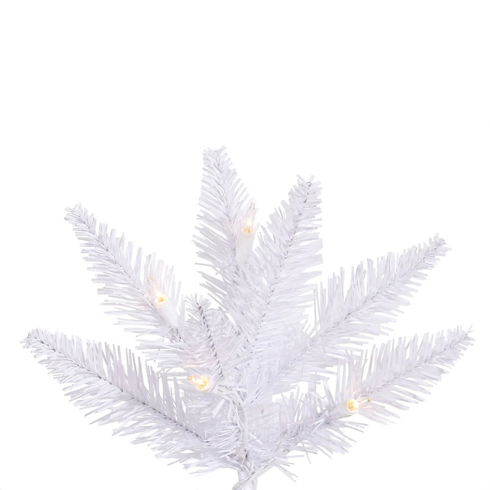 3'Hx25"W Fir Artificial Christmas Tree, Unlit -White - Image 2