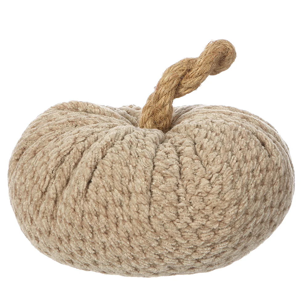 4.5"Hx5.75"W Artificial Pumpkin -Brown (Pack of 6)