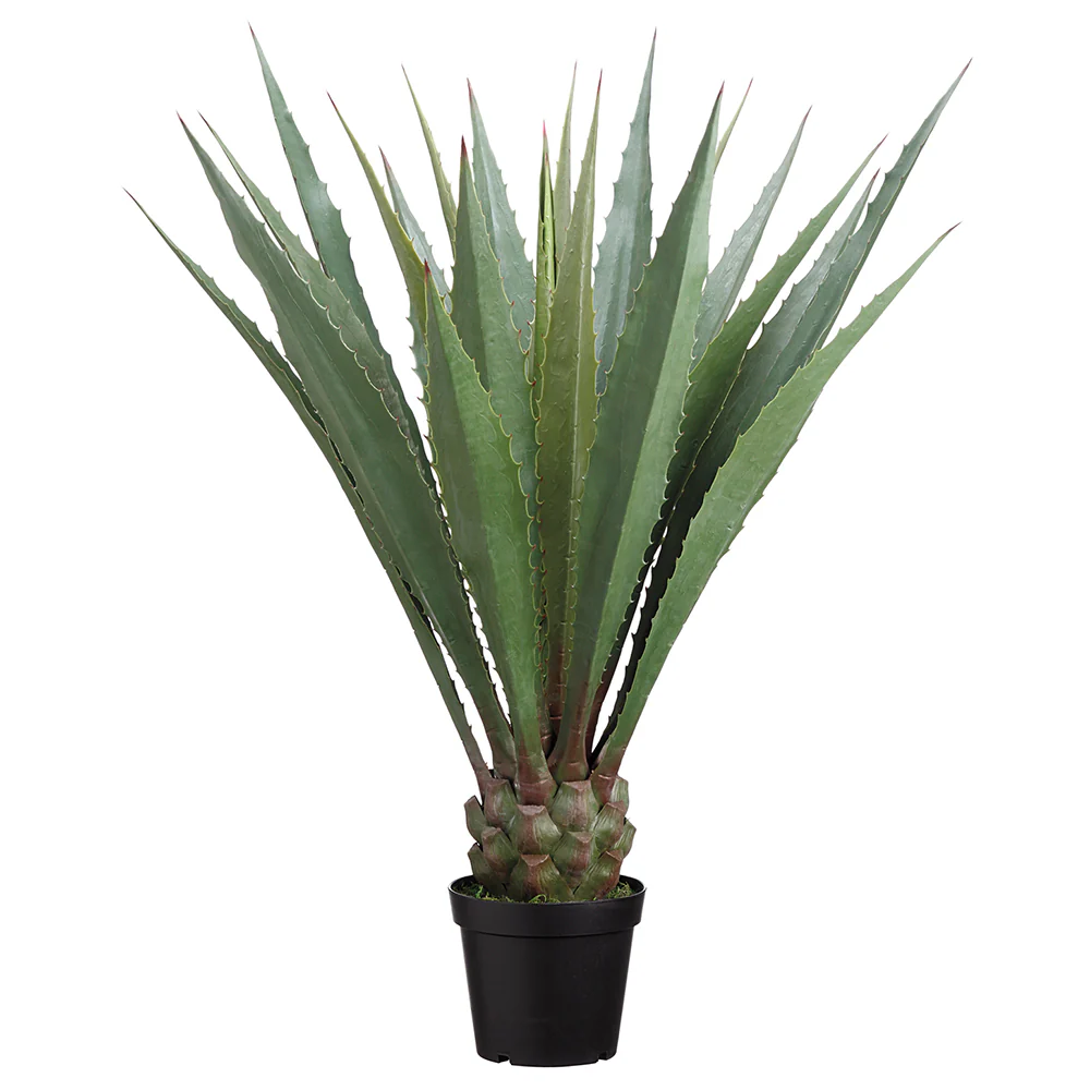 4' Agave Americana Succulent Artificial Plant w/Pot -Green (Pack of 2)